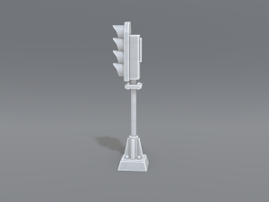 railway signal 3D-printmodel