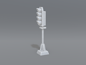 railway signal 3D-printmodel