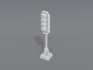 railway signal 3D-printmodel