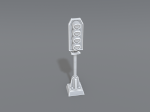 railway signal 3D-printmodel