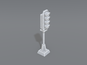 railway signal 3D-printmodel