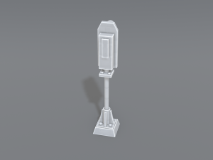 railway signal 3D-printmodel