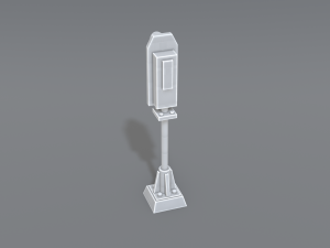 railway signal 3D-printmodel