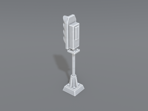 railway signal 3D-printmodel