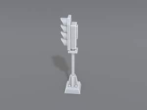 railway signal 3D-printmodel
