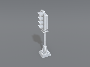 railway signal 3D-printmodel