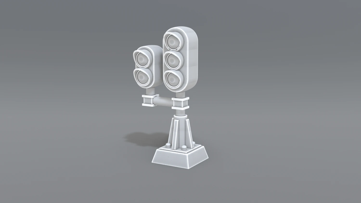 railway signal 3D Print Model .c4d .max .obj .3ds .fbx .stl .blend 
