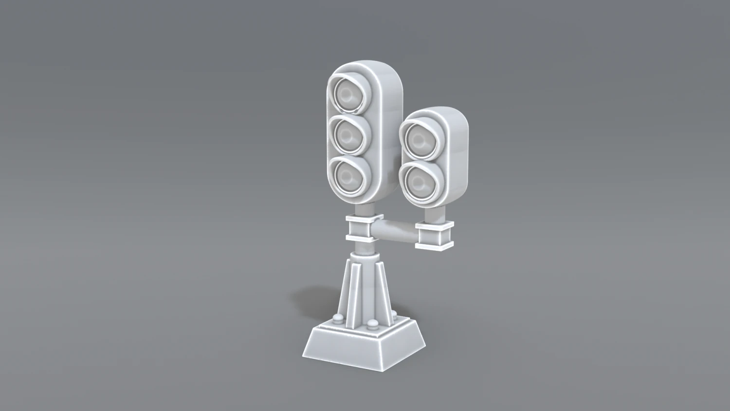 railway signal 3D Print Model .c4d .max .obj .3ds .fbx .stl .blend 