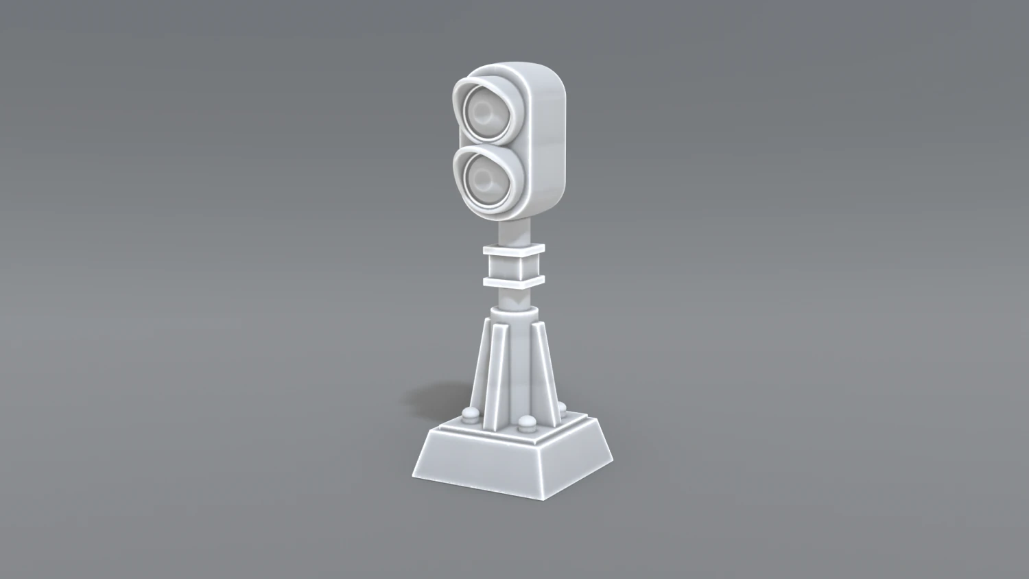 railway signal 3D Print Model .c4d .max .obj .3ds .fbx .stl .blend 
