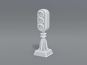 철도 신호 3D 프린트 모델