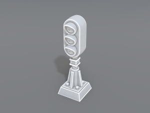 railway signal 3D प्रिंट मॉडल