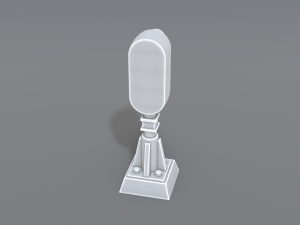 railway signal 3D प्रिंट मॉडल