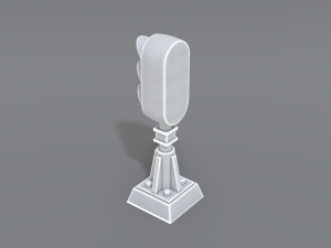 railway signal 3D प्रिंट मॉडल