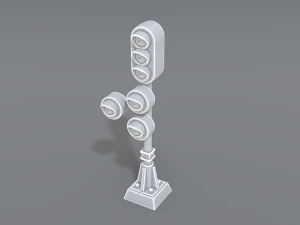 railway signal 3D Print Model