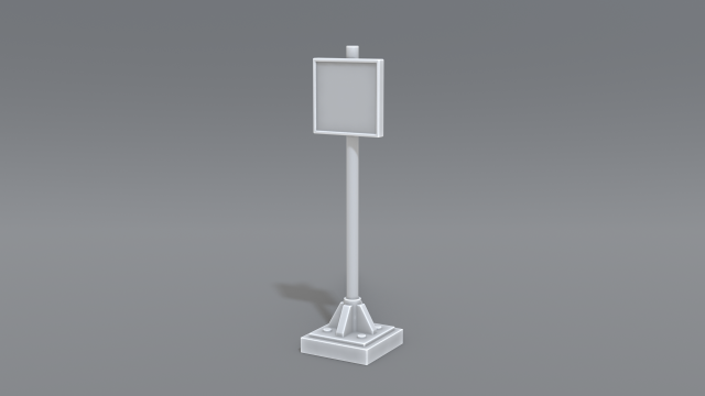 road signs 3D 프린트 모델 .c4d .max .obj .3ds .fbx .stl .blend 
