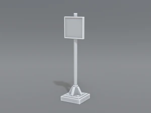 yol işaretleri 3D Baskı Modeli