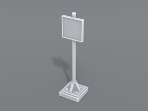 road signs 3D 프린트 모델