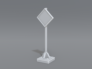 road signs 3D 프린트 모델