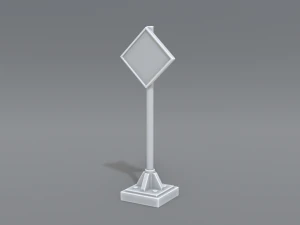 yol işaretleri 3D Baskı Modeli