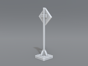 road signs 3D-printmodel