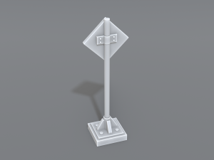 road signs 3D-printmodel