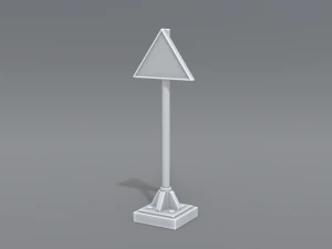 yol işaretleri 3D Baskı Modeli