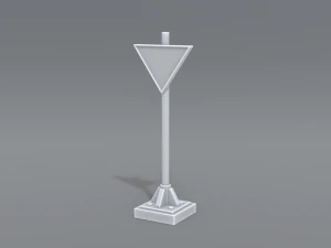 yol işaretleri 3D Baskı Modeli