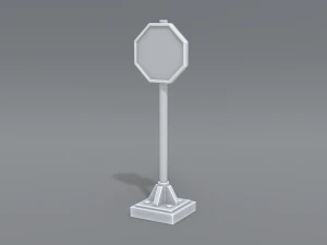 yol işaretleri 3D Baskı Modeli