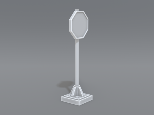 road signs 3D-Druckmodell