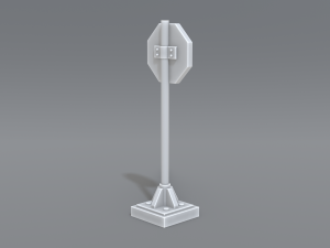 road signs 3D-Druckmodell