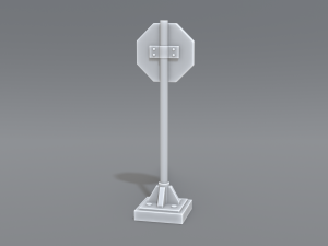 road signs 3D-Druckmodell