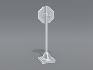 road signs 3D-Druckmodell