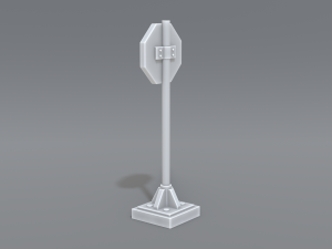 road signs 3D-Druckmodell