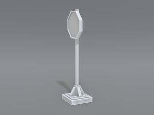 road signs 3D-Druckmodell