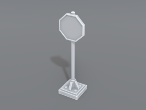 road signs 3D-Druckmodell