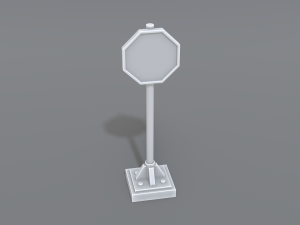 road signs 3D-Druckmodell