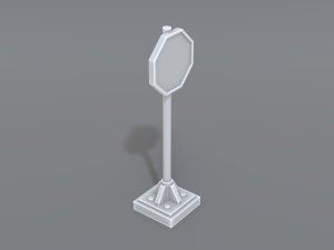 road signs 3D-Druckmodell