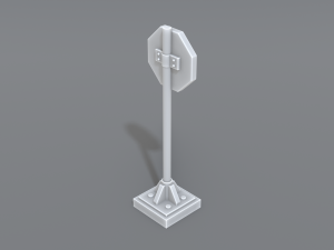 road signs 3D-Druckmodell