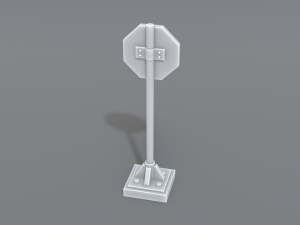 road signs 3D-Druckmodell