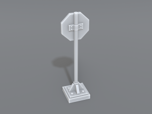 road signs 3D-Druckmodell