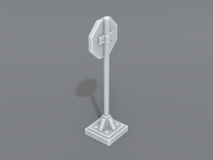 road signs 3D-Druckmodell