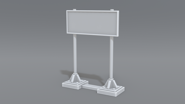 road signs 3D-printmodel .c4d .max .obj .3ds .fbx .stl .blend 