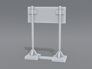 road signs 3D-printmodel