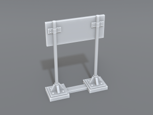road signs 3D-printmodel