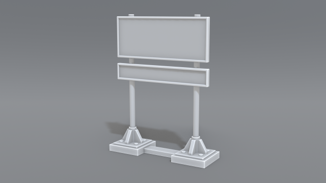 road signs 3D Print Model .c4d .max .obj .3ds .fbx .stl .blend 