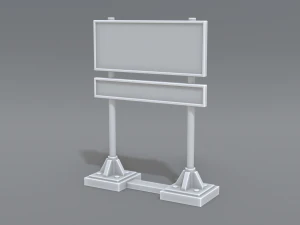 yol işaretleri 3D Baskı Modeli