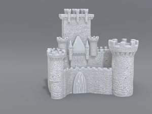 castle Model Cetak 3D