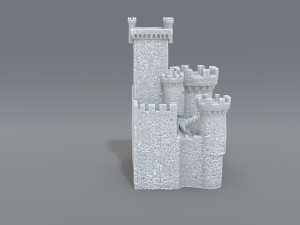 castle Model Cetak 3D
