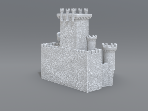 castle Model Cetak 3D