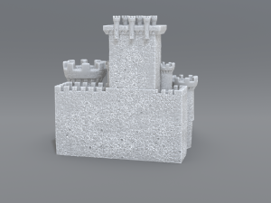 castle Model Cetak 3D